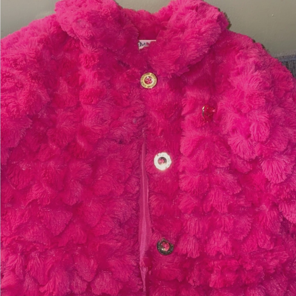 Girls Juicy Couture faux fur coat
